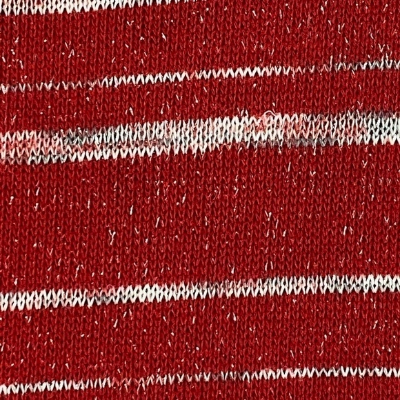 NWD New Woman Design Cowl Neck Half Sleeve Sweater 2X Red c/ Glitter Threading - Picture 4 of 7